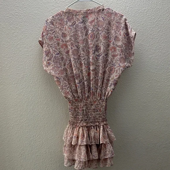 Misa Los Angeles Pink Paisley Smocked Dress - Picture 4 of 4